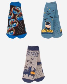 Σετ 3 Παιδικές Κάλτσες με Τάπες Batman