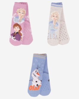 Κάλτσες Παιδικές με Τάπες Frozen (3 ζευγάρια)