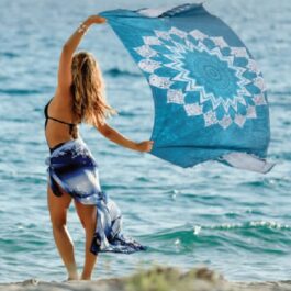 Πετσέτα θαλάσσης Boho διπλής όψης