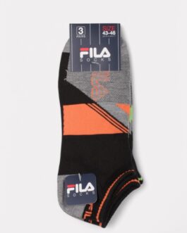 Fila Invisible Socks μαύρο 3 ζευγάρια