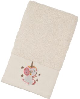 σετ πετσέτες bebe unicorn ecrou blue (2 τμχ)