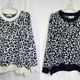 Πλεκτή Μπλούζα Animal Print One Size