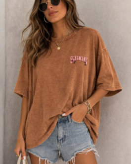 Γυναικείο Oversize T-Shirt “Sunshine Holiday”