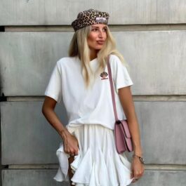 Λευκό T-Shirt με Σχέδιο Summer