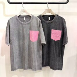 T-Shirt Washed Cotton με Διακοσμητική Τσέπη