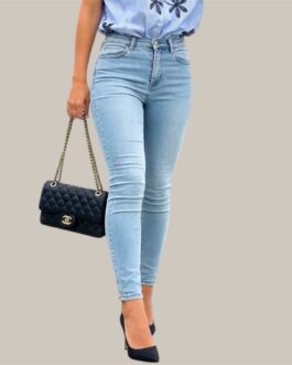Γυναικείο Τζιν Παντελόνι Ψηλόμεσο – Slim Fit